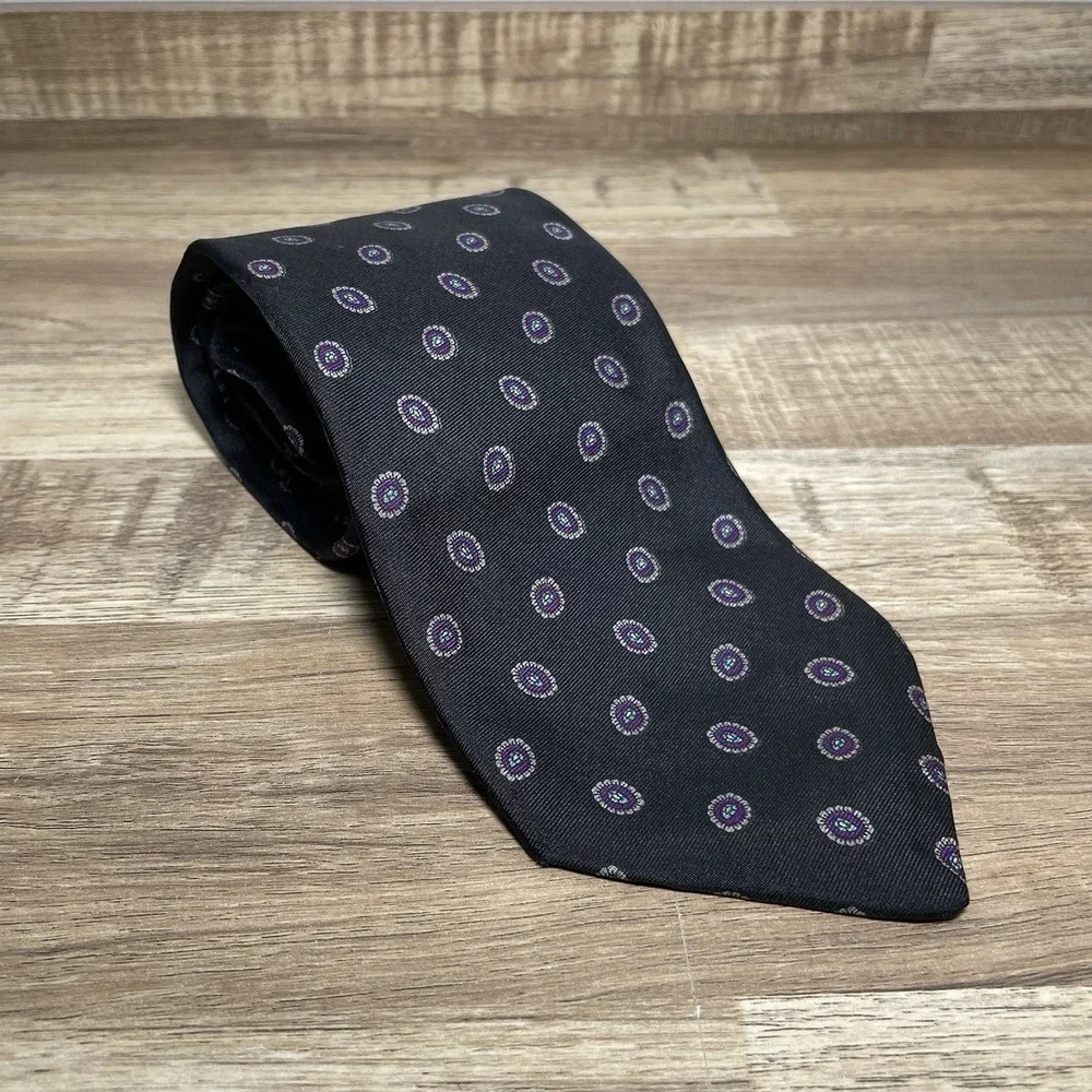 Robert Talbott Nordstrom Hand Sewn Silk Geo Neck Tie (L 58.5